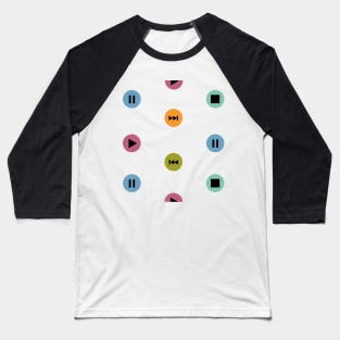 Colorful Player Icon Dots Baseball T-Shirt
